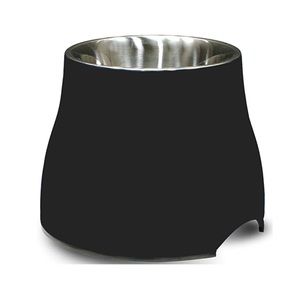 Elevated Dog Bowl Stainless Steel Small Black nwt